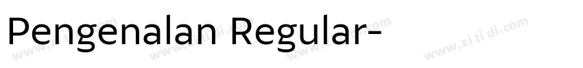 Pengenalan Regular字体转换